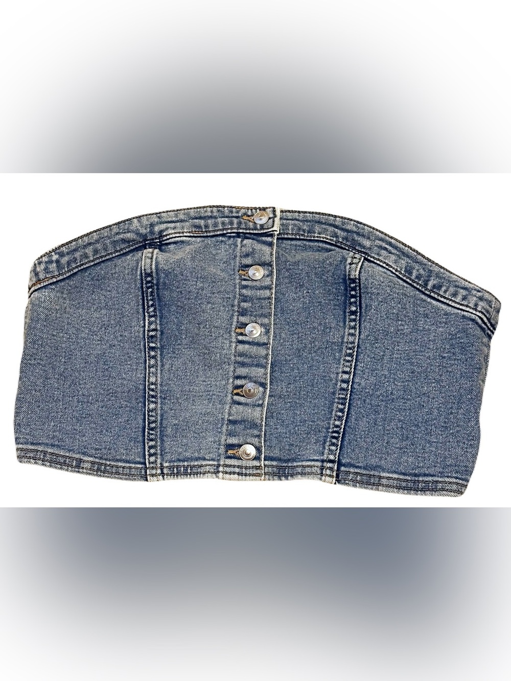 H&M Light Blue Denim Labelled Jacket